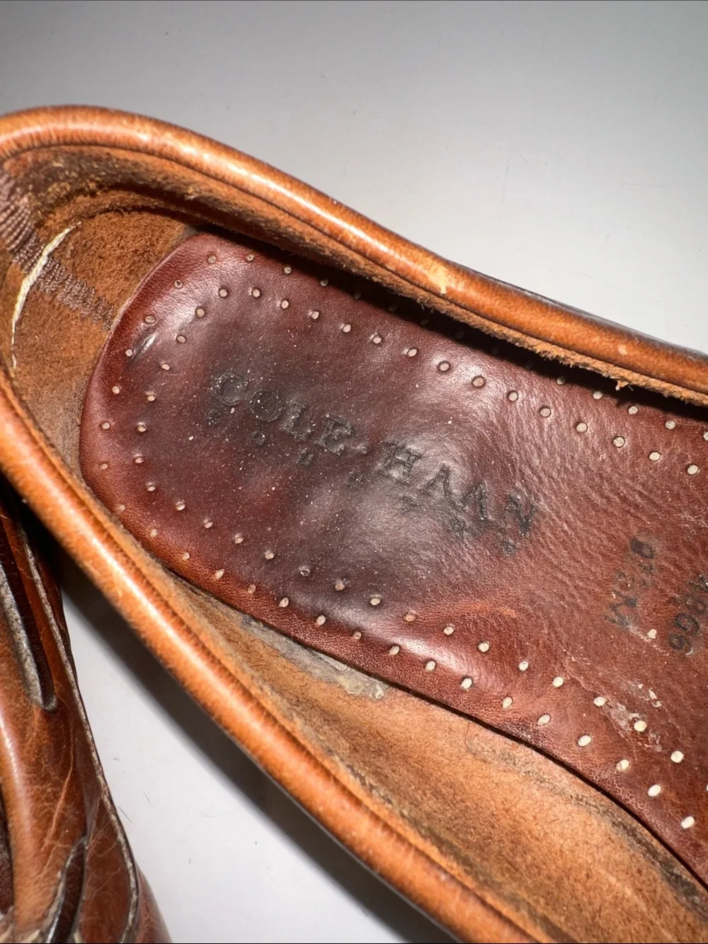 Cole Haan Men's Brown Leather Moccasin Driving Loafers